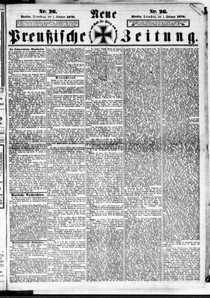 Neue preußische Zeitung vom 01.02.1870