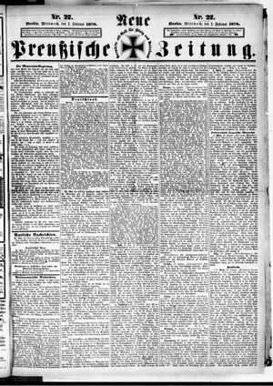 Neue preußische Zeitung vom 02.02.1870