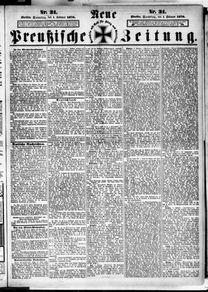 Neue preußische Zeitung vom 06.02.1870