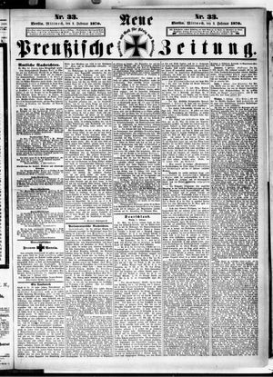 Neue preußische Zeitung vom 09.02.1870