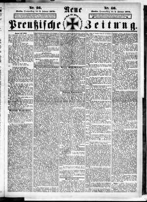 Neue preußische Zeitung vom 24.02.1870