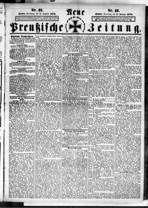 Neue preußische Zeitung vom 25.02.1870