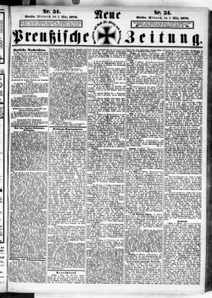 Neue preußische Zeitung vom 02.03.1870