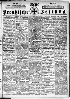 Neue preußische Zeitung vom 03.03.1870