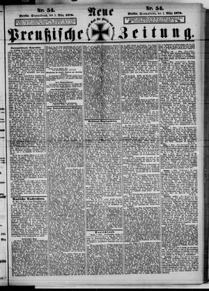 Neue preußische Zeitung vom 05.03.1870