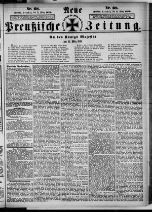 Neue preußische Zeitung vom 22.03.1870
