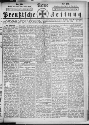 Neue preußische Zeitung vom 24.03.1870