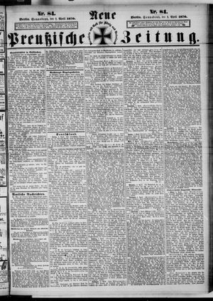 Neue preußische Zeitung vom 09.04.1870