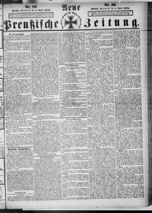 Neue preußische Zeitung vom 13.04.1870