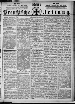 Neue preußische Zeitung vom 14.04.1870