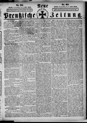 Neue preußische Zeitung vom 21.04.1870