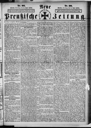 Neue preußische Zeitung vom 29.04.1870