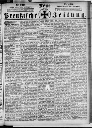 Neue preußische Zeitung vom 11.05.1870