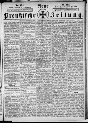 Neue preußische Zeitung vom 09.06.1870