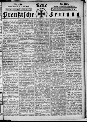 Neue preußische Zeitung vom 17.06.1870