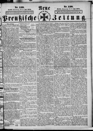 Neue preußische Zeitung vom 19.06.1870