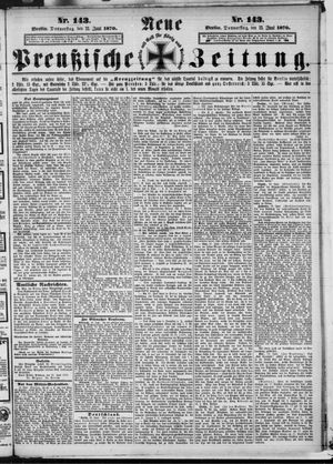 Neue preußische Zeitung vom 23.06.1870