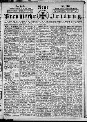 Neue preußische Zeitung vom 26.06.1870