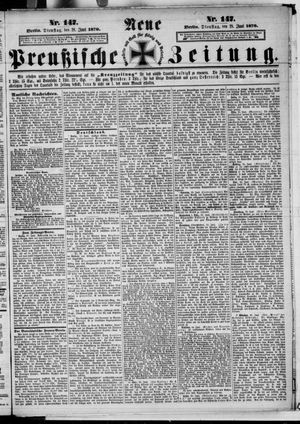 Neue preußische Zeitung vom 28.06.1870
