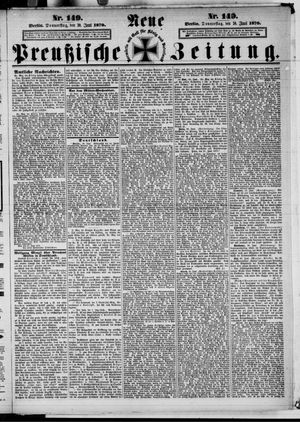 Neue preußische Zeitung vom 30.06.1870