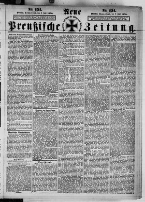 Neue preußische Zeitung vom 02.07.1870