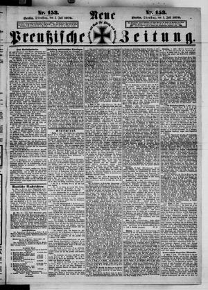 Neue preußische Zeitung vom 05.07.1870