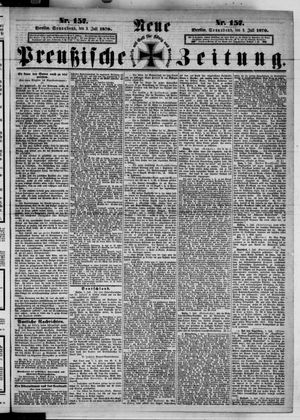 Neue preußische Zeitung vom 09.07.1870