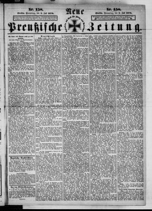 Neue preußische Zeitung vom 10.07.1870