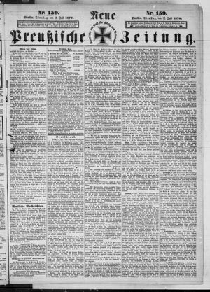Neue preußische Zeitung vom 12.07.1870