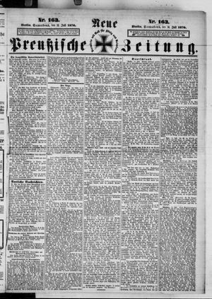 Neue preußische Zeitung vom 16.07.1870