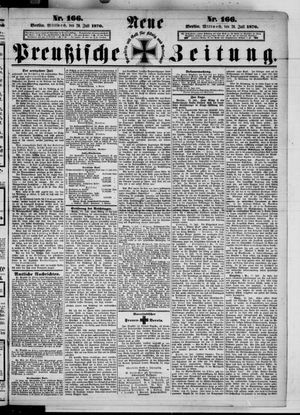 Neue preußische Zeitung vom 20.07.1870