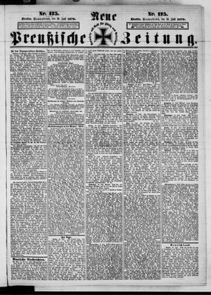 Neue preußische Zeitung vom 30.07.1870