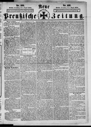 Neue preußische Zeitung vom 02.08.1870