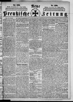 Neue preußische Zeitung vom 04.08.1870