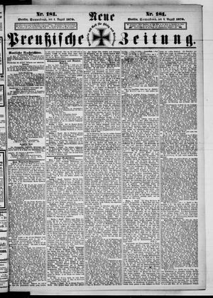 Neue preußische Zeitung vom 06.08.1870