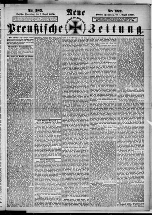 Neue preußische Zeitung vom 07.08.1870