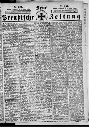 Neue preußische Zeitung vom 18.08.1870