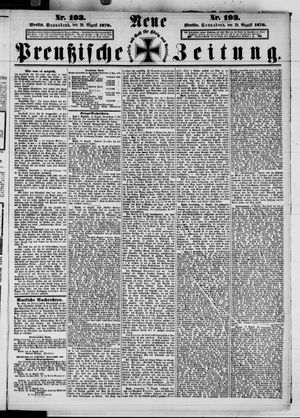 Neue preußische Zeitung vom 20.08.1870
