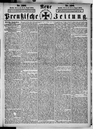 Neue preußische Zeitung vom 24.08.1870