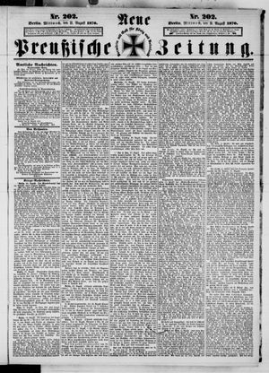 Neue preußische Zeitung vom 31.08.1870