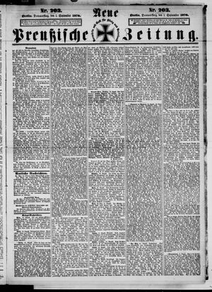 Neue preußische Zeitung vom 01.09.1870