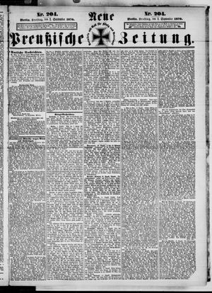 Neue preußische Zeitung vom 02.09.1870