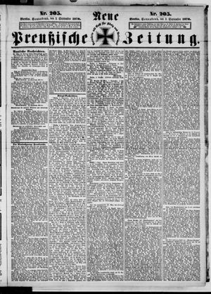 Neue preußische Zeitung vom 03.09.1870