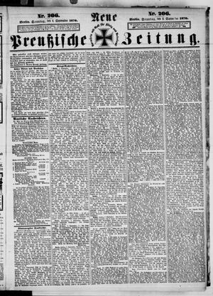 Neue preußische Zeitung vom 04.09.1870