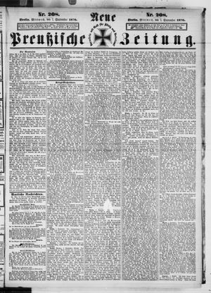 Neue preußische Zeitung vom 07.09.1870
