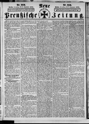 Neue preußische Zeitung vom 13.09.1870