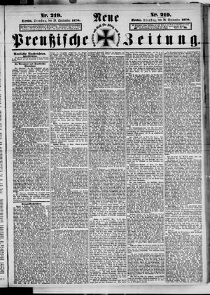 Neue preußische Zeitung on Sep 20, 1870