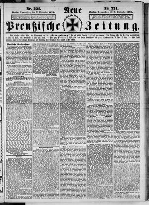 Neue preußische Zeitung vom 22.09.1870