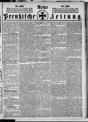 Neue preußische Zeitung vom 24.09.1870