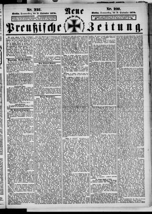 Neue preußische Zeitung vom 29.09.1870
